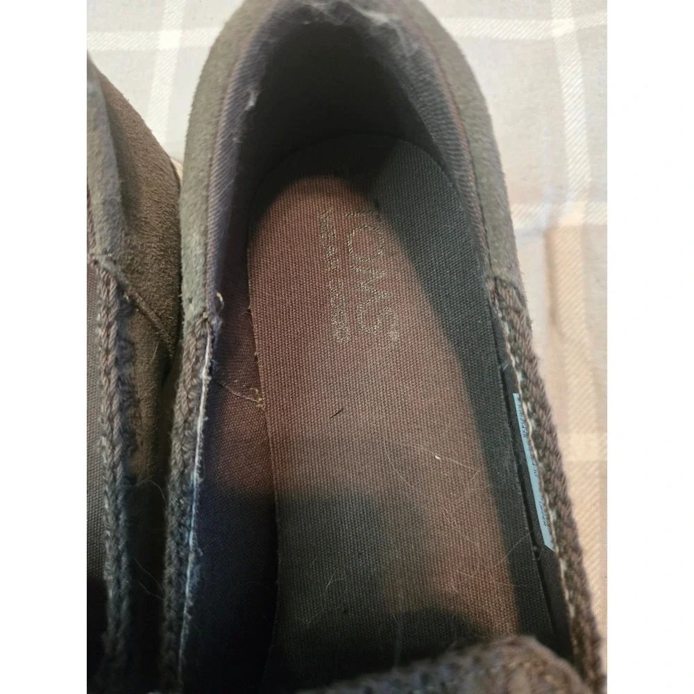 TOMS Jocelyn Gray Suede Slip-On Espadrille Sneakers Women's Size 7 NWOT - Picture 2 of 7
